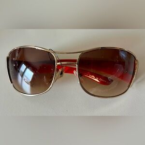 Women’s red and gold Sunglasses NWOT